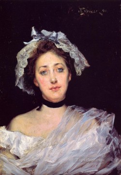 アン・イングリッシュ・レディ 女性 ジュリアス・ルブラン・スチュワート Oil Paintings